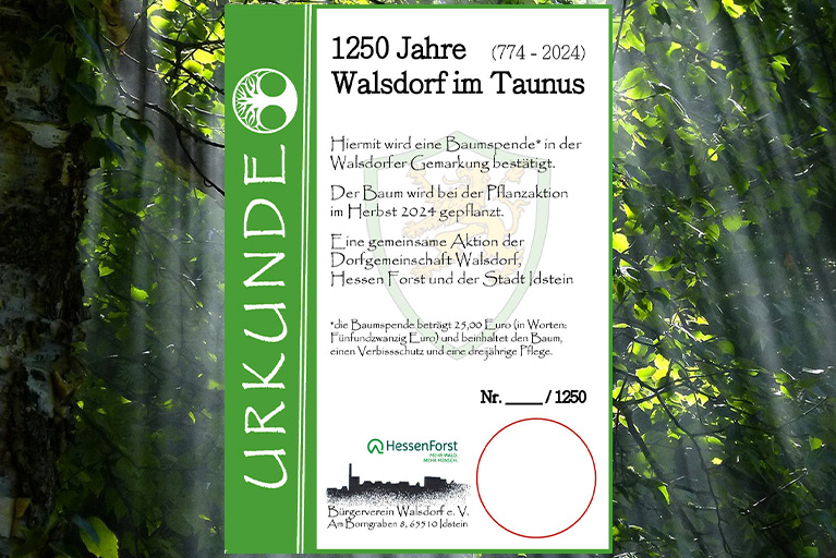1250 Bäume für Walsdorf
